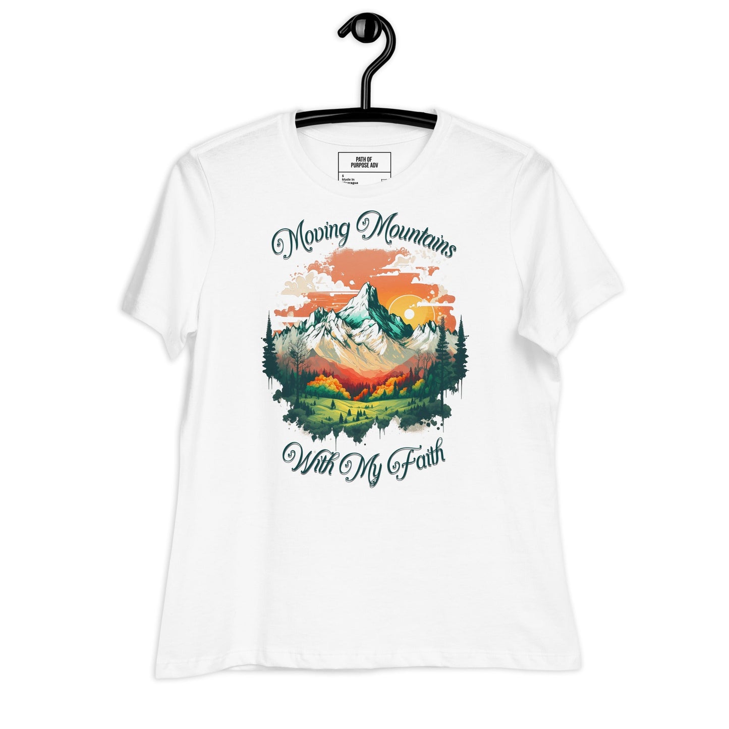 Moving Mountains Women's T-Shirt - Path of Purpose AdvPath of Purpose AdvClothing