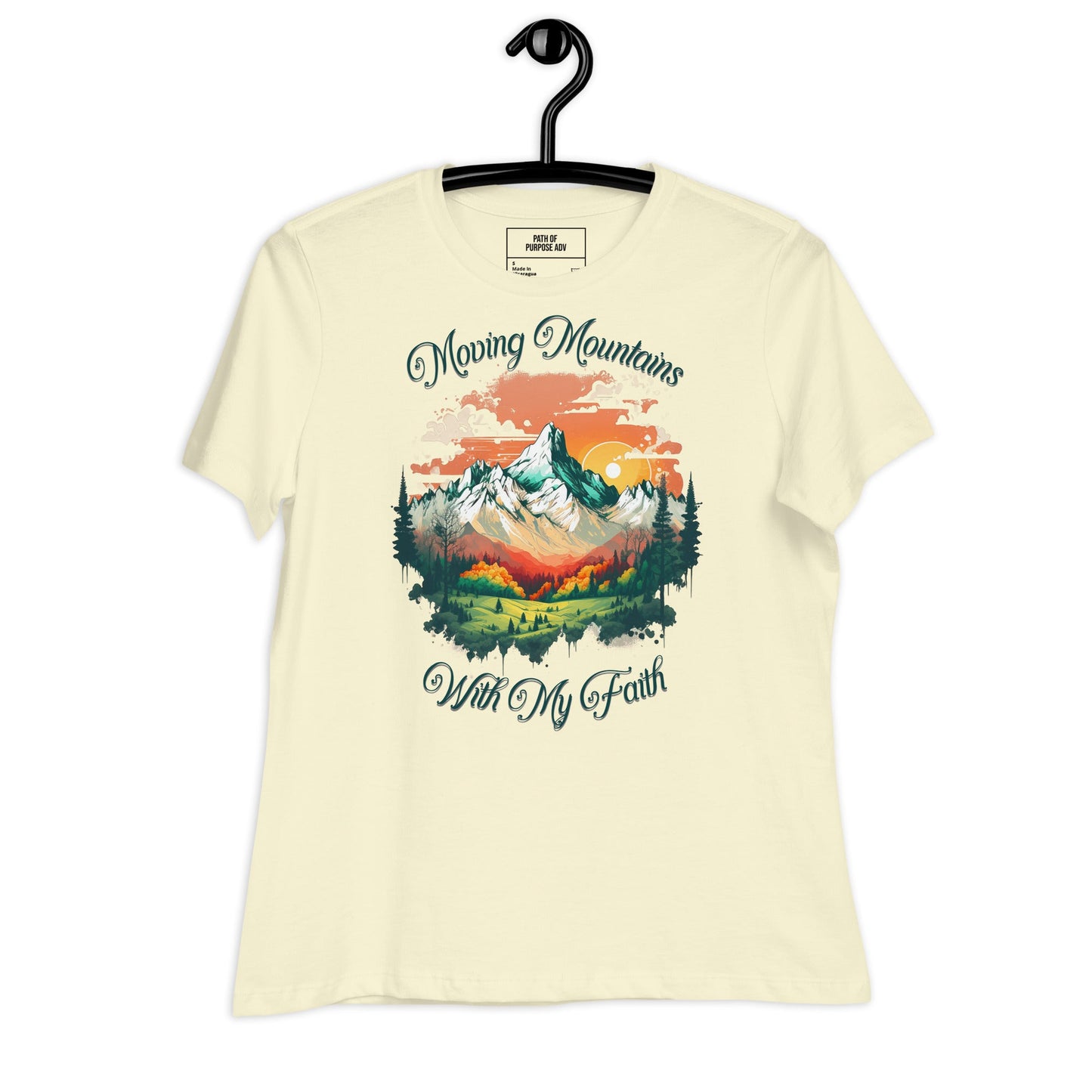 Moving Mountains Women's T-Shirt - Path of Purpose AdvPath of Purpose AdvClothing